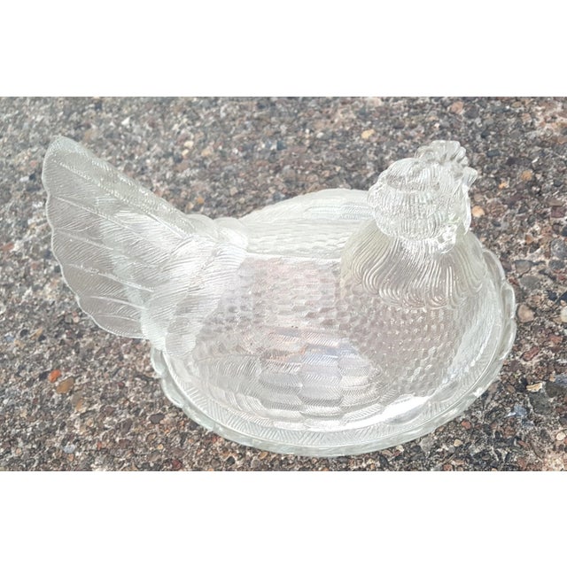 Boho Chic Vintage Hens Bowl with Lid, 1930s For Sale - Image 3 of 6