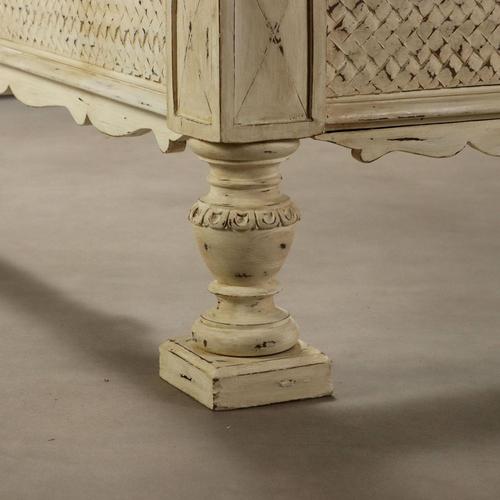 Double Bed in Carved Wood For Sale - Image 10 of 11