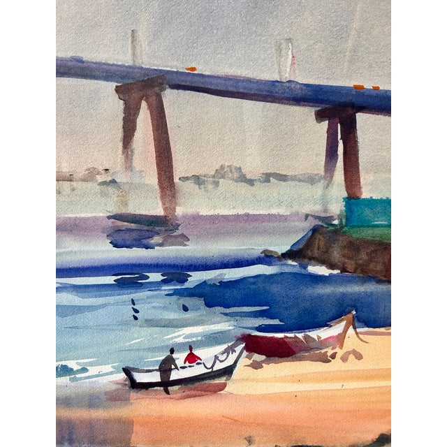 This is a gorgeous Original Watercolor painting done on heavy Arches Paper by Listed California artist, Rich Buchwald...