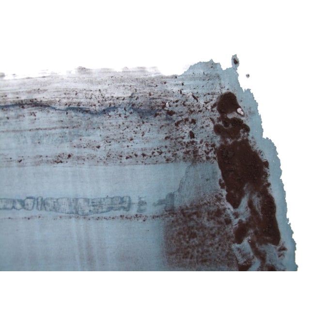 Emma godebska's artwork is inspired by the parisian luxury world of fashion, textures and pure color. "acid blue" is a...