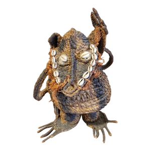 Vintage African Basket Weave Monkey Doll