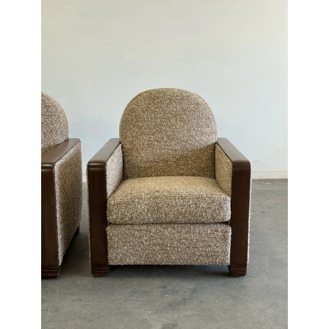 1970s 1970s German Art Deco Lounge Chairs - Pair For Sale - Image 5 of 12