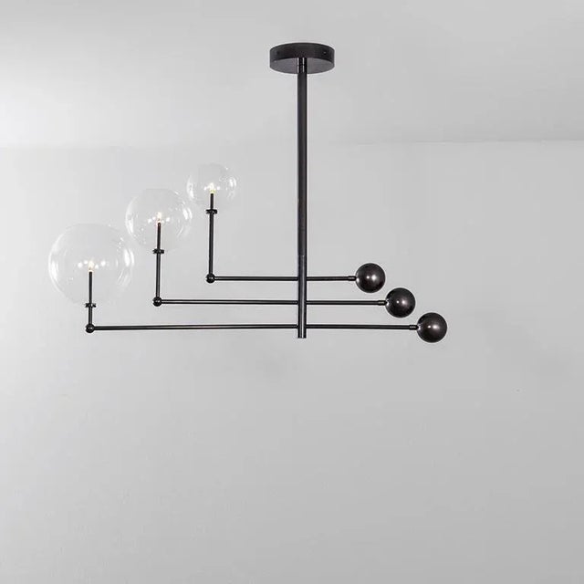 Universe Black Gunmetal Chandelier by Schwung For Sale - Image 6 of 9