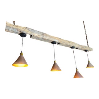 ‘A Beam of Light’ Handmade Rustic Industrial Beam For Sale