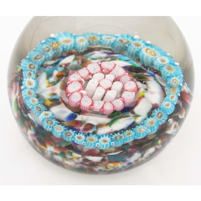 Collection of Seven Collection of Murano and French Millefiori Glass Paperweights For Sale - Image 11 of 16