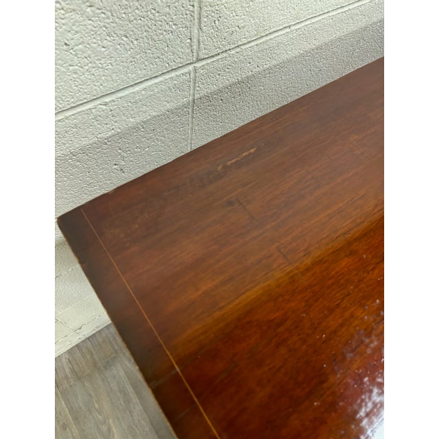Antique Federal Style Satinwood Inlaid Bowfront Sideboard Server Buffet Credenza For Sale - Image 12 of 18
