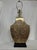 Contemporary Vintage Repousse Brass Floral & Leaf Pattered Urn Form Table Lamp For Sale - Image 3 of 12