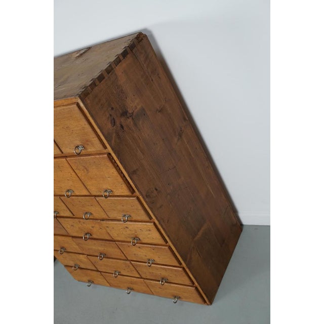 Brown Vintage German Apothecary Cabinet in Pine and Oak, 1950s For Sale - Image 8 of 18
