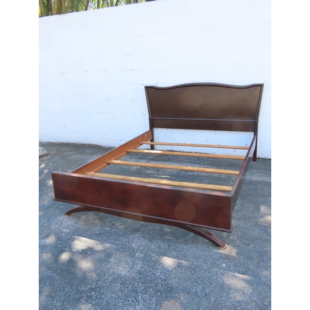Mid Century Modern Full Size Bed 6358 For Sale - Image 12 of 13