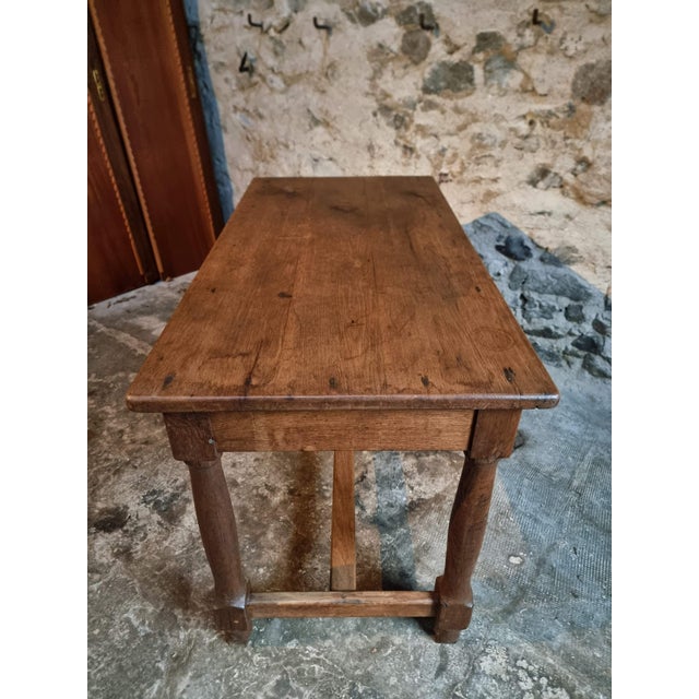 Rustic Antique French Farmhouse Table in Oak, 1780s For Sale - Image 3 of 18