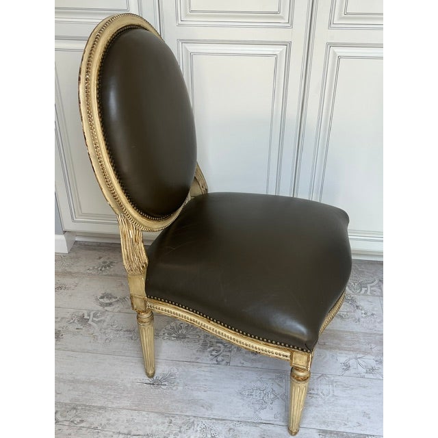 1980s Michael Taylor Louis XVI Style Dining Chairs For Sale - Image 9 of 10
