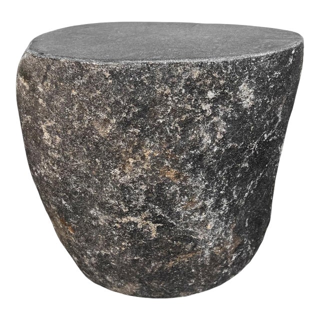Boulder Outdoor Stool Side Table For Sale