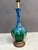 Mid-Century Modern 1960s Mid-Century Modern Blue & Green Teardrop Shape Drip Glaze Ceramic Table Lamp For Sale - Image 3 of 7