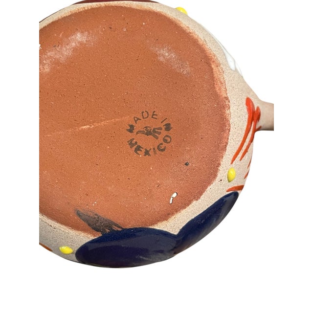 Jarro De Barro • Terra Cotta Clay Pottery Art • Pitcher • Set of 4 Cups For Sale - Image 11 of 13