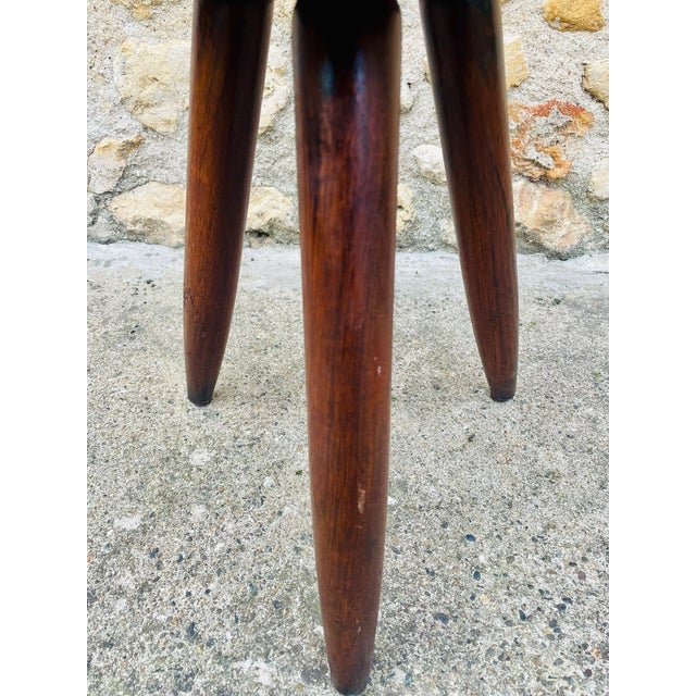 Vintage High Ash Berger Stool attributed to Charlotte Perriand, 1950s For Sale - Image 18 of 18