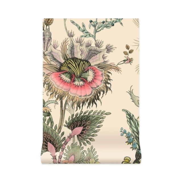 House of Hackney House of Hackney Flora Fantasia Wallpaper - Ecru For Sale - Image 4 of 4
