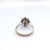 Gia Certified Natural Oval Sri Lankan Ruby & Diamond Halo in 18k White Gold Ring, Size 6 For Sale In Phoenix - Image 6 of 9