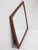 Brown Square Teak Mirror by Kai Kristiansen for Aksel Kjersgaard, Denmark, 1960s For Sale - Image 8 of 11