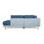 Tyme Fabric & Wood Corner Sofa in Blue from MYCS For Sale - Image 13 of 14