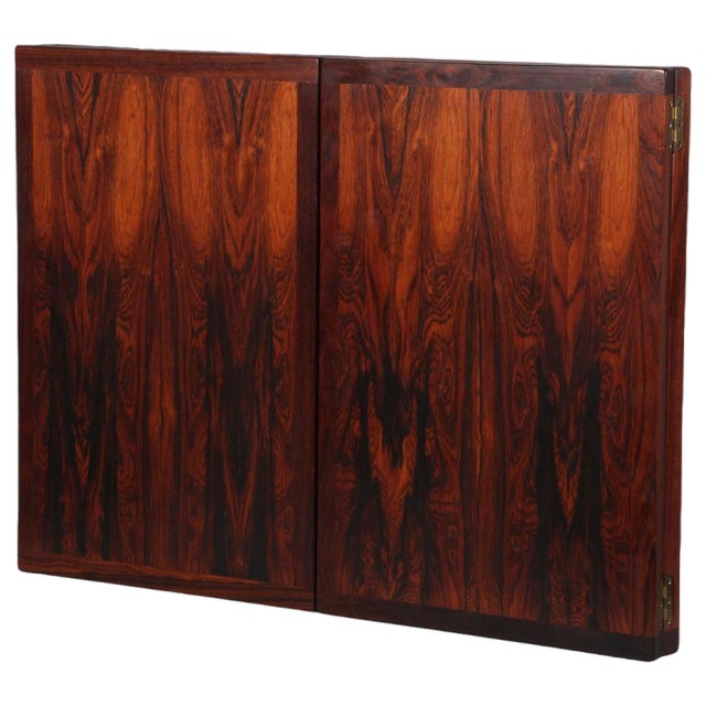 Rosewood Wall Mirror by Aksel Kjersgaard, Denmark, 1970s For Sale