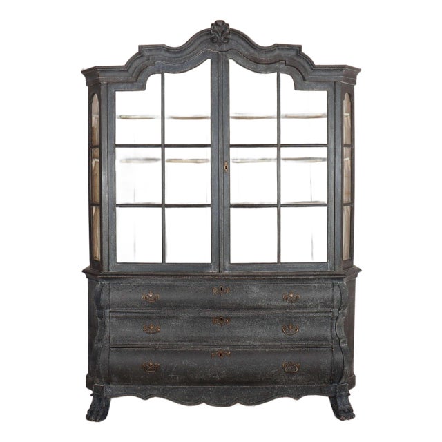Large Dutch Display Cabinet For Sale