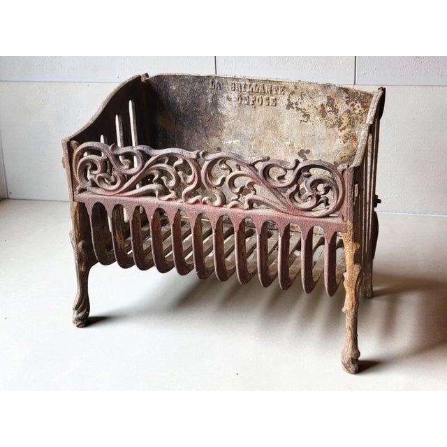 Cast Iron Log Holder or Fireplace Basket, 1920s For Sale - Image 9 of 9