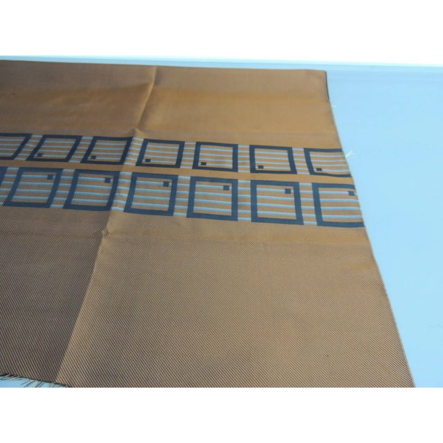 Vintage French MCM Pattern Silk Fabric Panel For Sale - Image 4 of 5