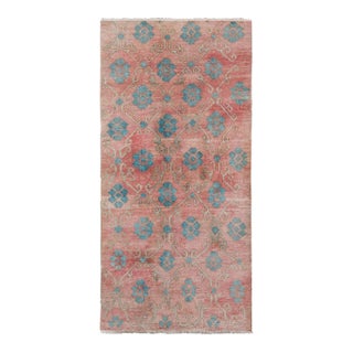Vintage Faded Turkish Karapinar Runner 4'8" X 9'1" For Sale