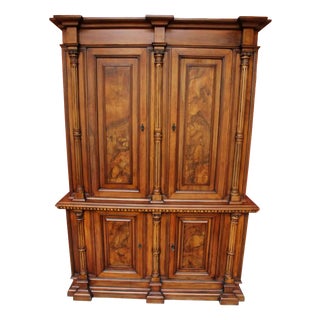Neoclassical Cabinet Decorated with Carvings For Sale