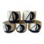 Set of 5 Ceramic Blue and White Napkin Rings With Boat Design For Sale