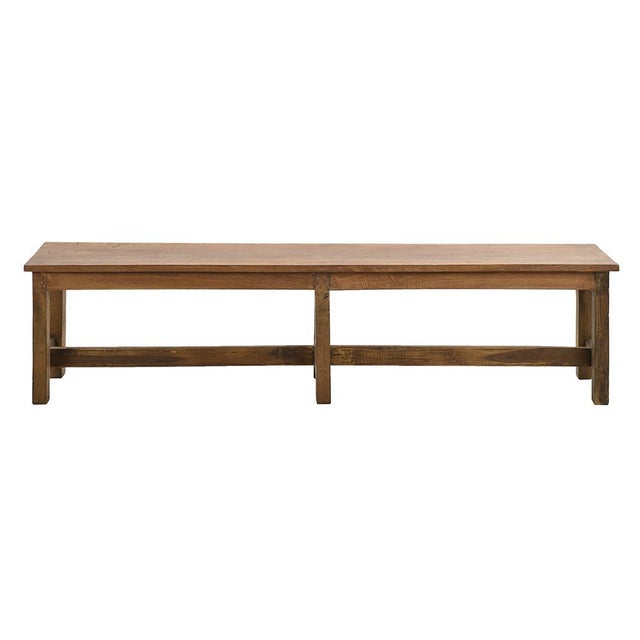 Vintage Large Wooden Bench, in Good conditions. This piece is designed in the style of the selected designer and/or...