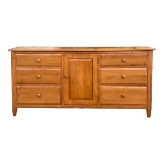 Ethan Allen Country Colors Seven Drawer Maple Dresser For Sale