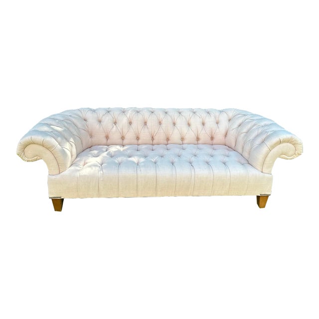 Chesterfield Style Sofa by Canvas Usa For Sale