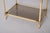 Cream Italian Metal, Brass and Smoked Glass Coffee Table from Tommaso Barbi, 1970s For Sale - Image 8 of 14