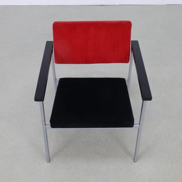 Metal Set of Dutch Minimalist Easy Chairs, 1960s For Sale - Image 7 of 12