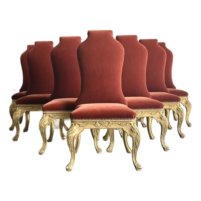 Vintage Boho Dennis and Leen Baroque Dining Chairs After- Set of 10 For Sale