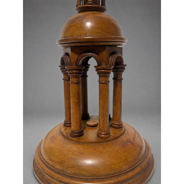 Wood Antique North European Grand Tour Temple Model Sculpture, C. 1890 For Sale - Image 7 of 8