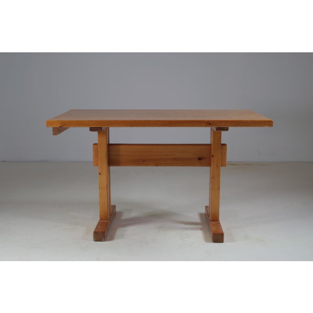 Vintage French Table in Pine with Extension, 1960s For Sale - Image 8 of 14
