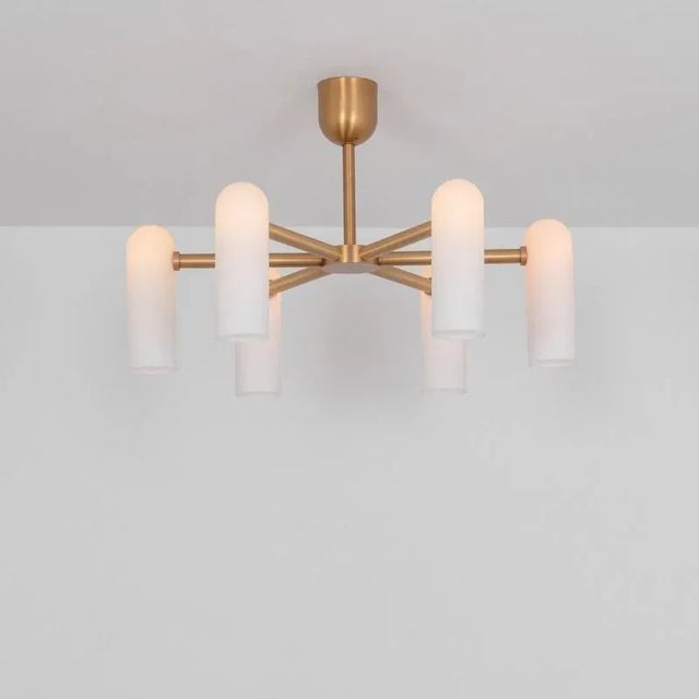 Not Yet Made - Made To Order Odyssey Round SM Brass Chandelier by Schwung For Sale - Image 5 of 6