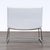 2010s Cb2 Triumph Modern White Leather Lounge Chair With Sleek Chrome Frame For Sale - Image 5 of 8