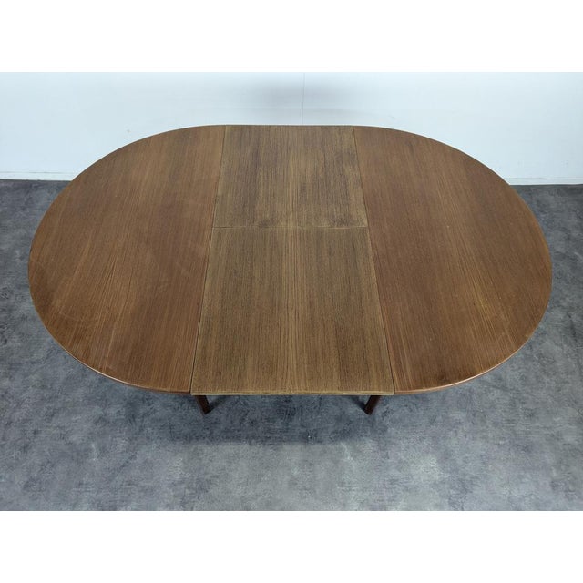 Scandinavian Teak Table with Extension For Sale - Image 6 of 7