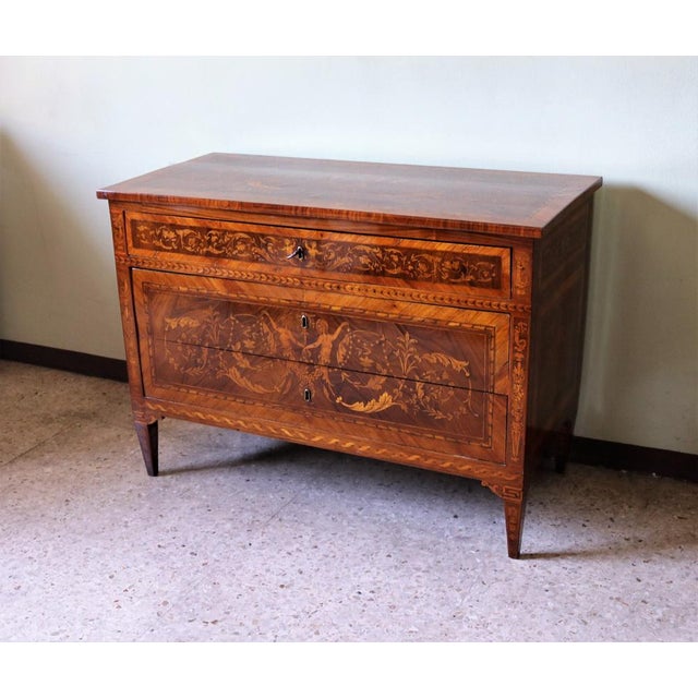 Louis XV Inlaid Dresser, Lombardy, Late 18th Century For Sale - Image 13 of 15