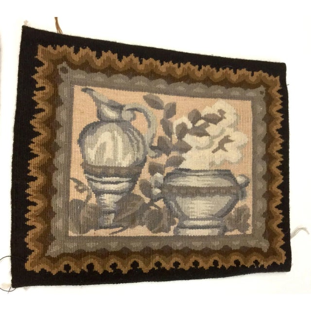 Lovely pair of Aubusson Tapestries which were meant for pillow fronts. The sizes are not exact but they are close enough....