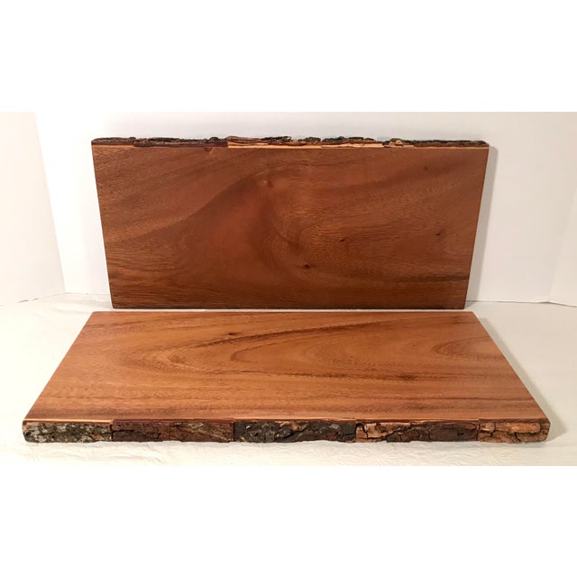 Vintage Live Edge Wooden Shelf Boards A Pair Chairish