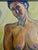Contemporary Late 20th Century Fumiko Shido Nude Oil Painting, Framed For Sale - Image 3 of 7