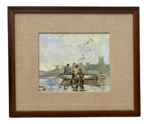 James March Phillips "Brittany Mist" Original Oil Painting C.1950s