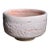 Vintage Japanese Studio Pottery Chawan Tea Bowl in Ivory & Blush Crackle Glaze For Sale