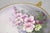 Antique Nippon Hand Painted Pink Wisteria Flower Porcelain Dish W / Handles For Sale - Image 9 of 14