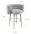 2020s Betty Grey Velvet Counter Stool For Sale - Image 5 of 7