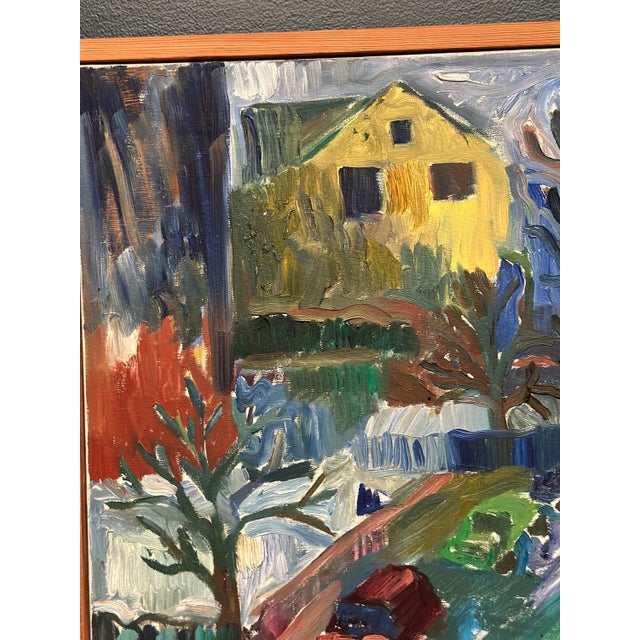 Margareta Strand, Cityscape, 1960s, Oil on Canvas For Sale - Image 14 of 18